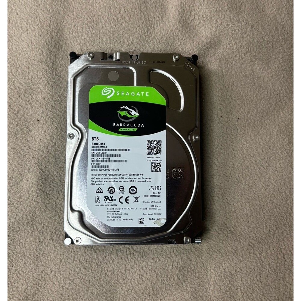 Seagate Barracuda ST8000DM004 8TB Internal 5400 RPM 3.5 inch
